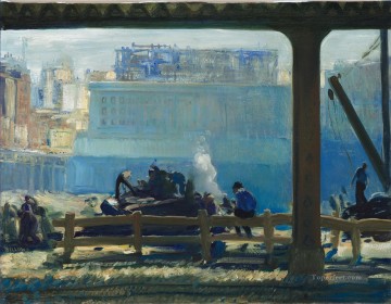  Bellows Painting - Blue Morning 1909 George Wesley Bellows